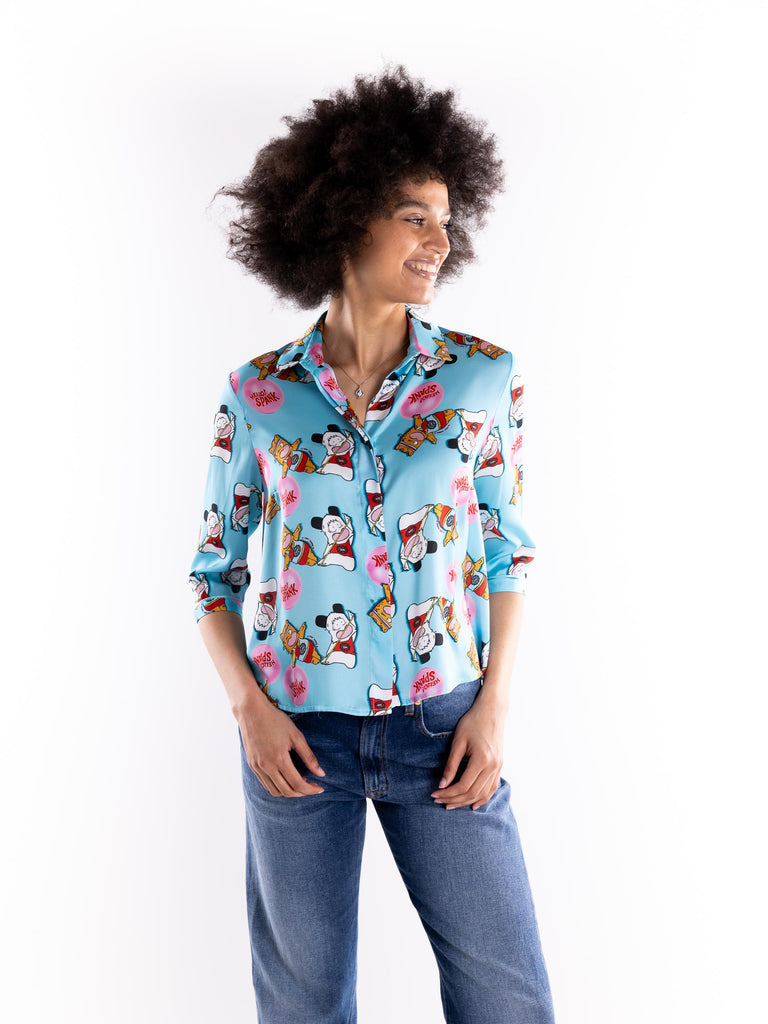 Camicia spoon hello spenk azzurra SPOON SPENK AZZURRO IL THE' DELLE 5 