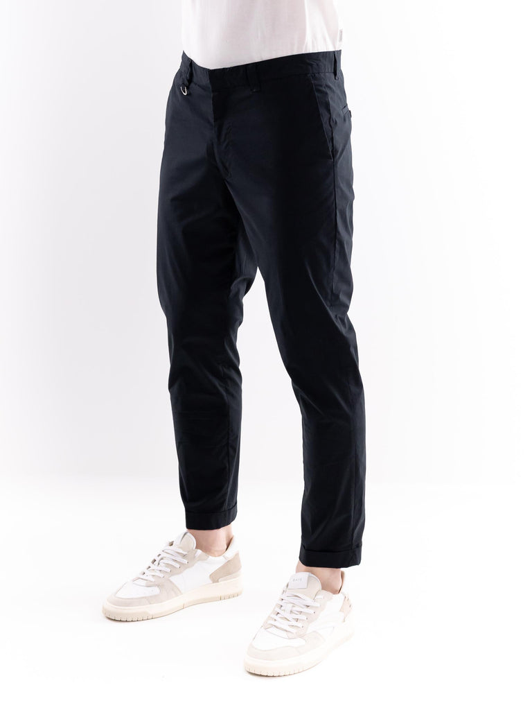 Pantalone uomo chinos leggero nero B022 NERO PAOLO PECORA 