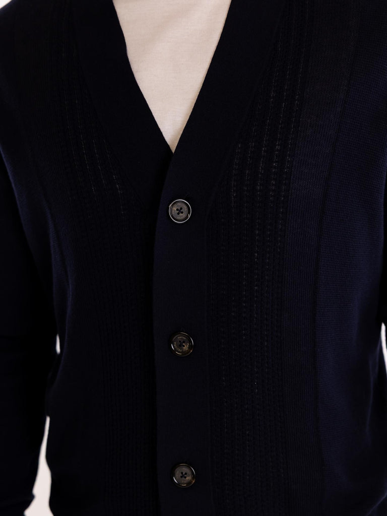 Cardigan uomo blu A043 F3006685 PAOLO PECORA 