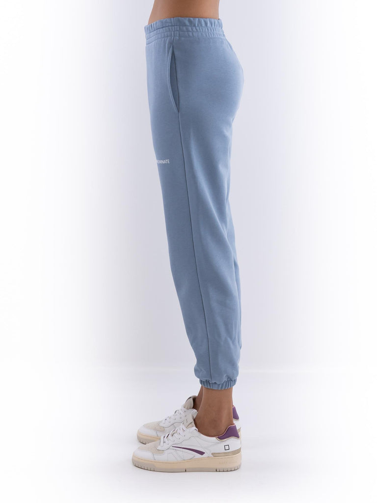 Pantalone in felpa donna azzurro polvere HMABW01420 TMTF0009BL50 HINNOMINATE 