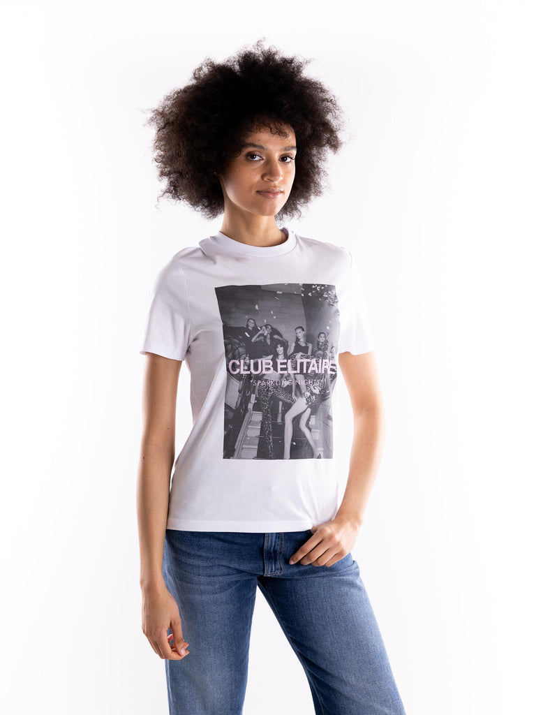 t-shirt donna stampa Tair UTEE 836BIANCO ELITE' 