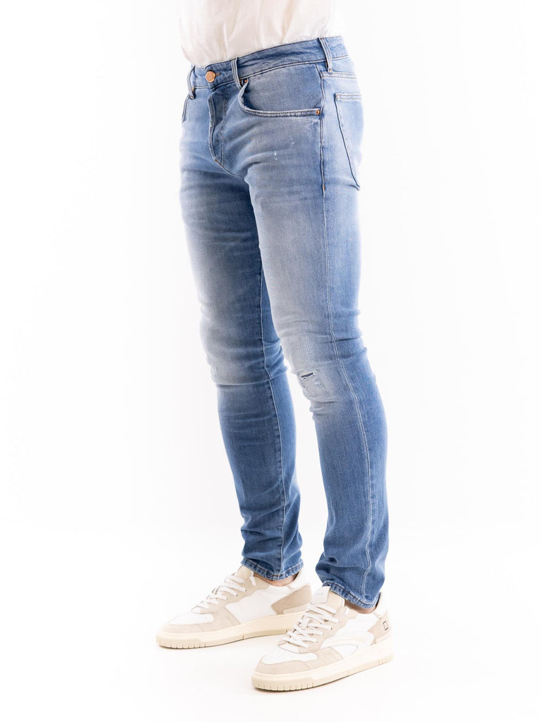 Jeans uomo modello Milano blu chiaro M2S4011 DTF77SCBLU CHIARO DON THE FULLER 