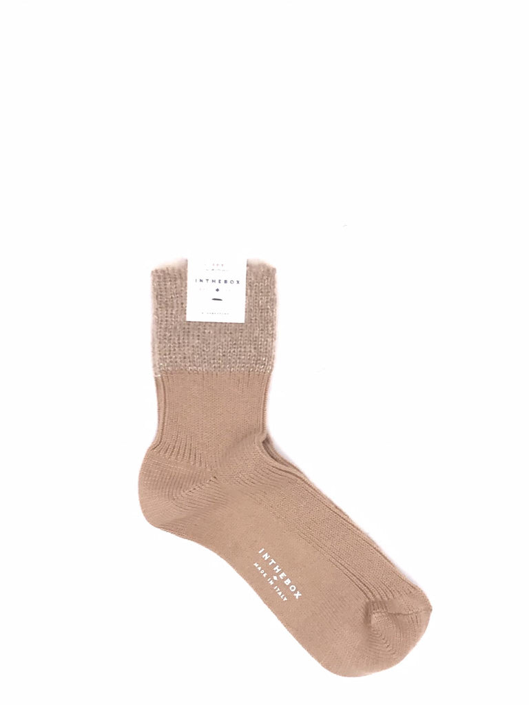 Calzino corto mohair basic cammello FW250105 CAMMELLO IN THE BOX 