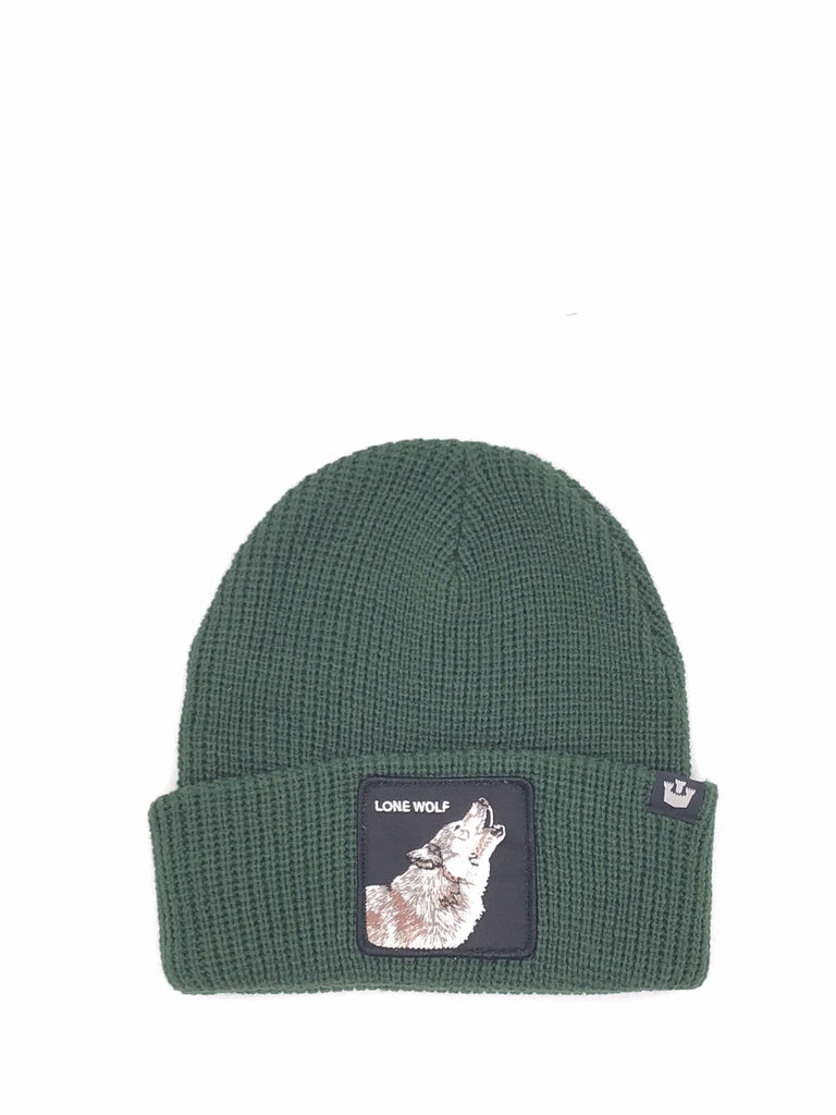 Berretto Lone wolf effetto maglia verde BEANIES LONE WOLFVERDE GOORIN BROS 