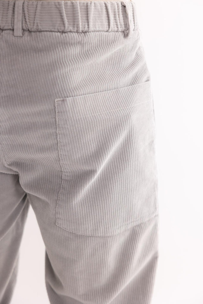 Pantalone work in velluto grigio chiaro OF1F2W5P011 GRIGIO CHIARO OUTFIT 