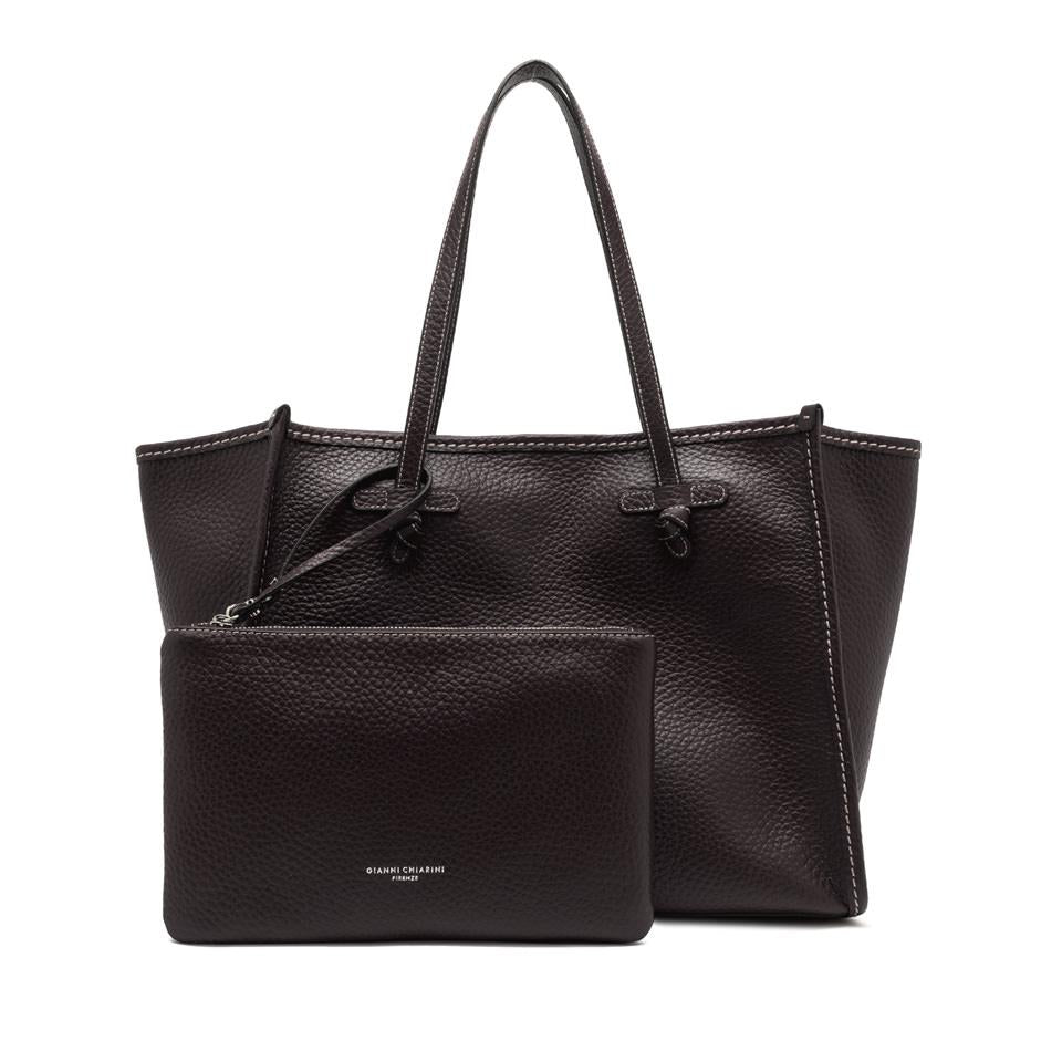 Borsa Marcella in pelle bottalata espresso BS9330 TESTA DI MORO GIANNI CHIARINI 
