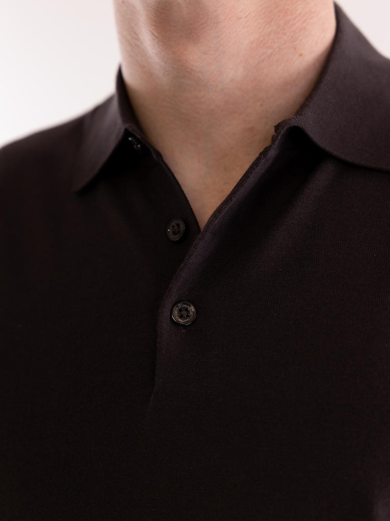 Maglia polo uomo marrone<BR/><BR/> A007 F1002230 PAOLO PECORA 