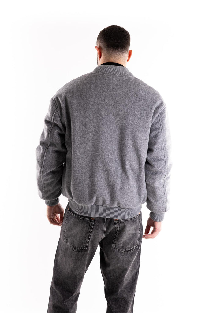 Bomber in lana grigio W5U505 GRIGIO THE EDITOR 