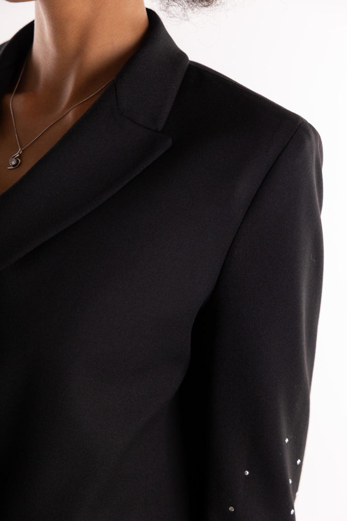 Giacca blazer nera con strass 2523046152200 NERO MARELLA 