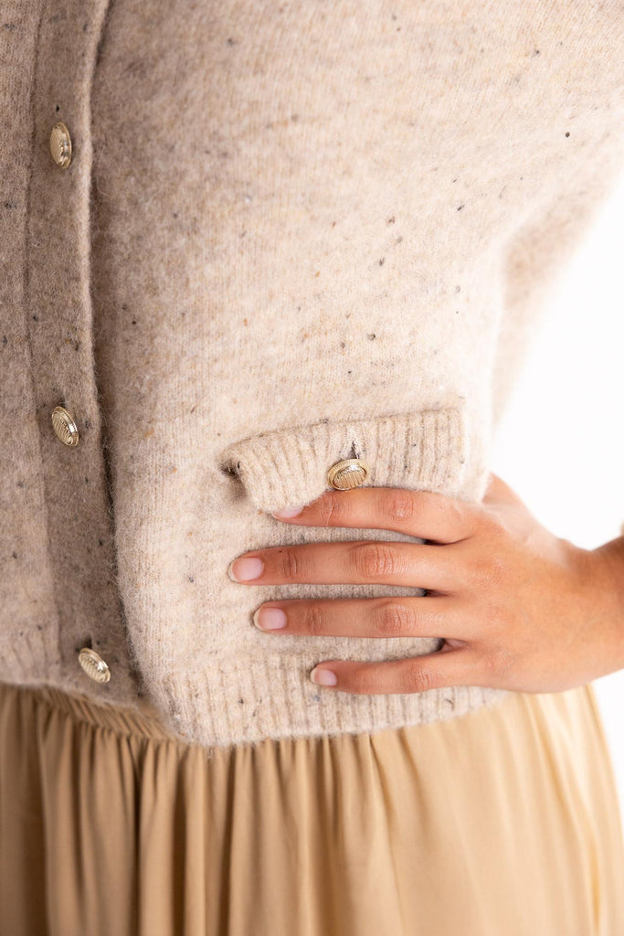 Maglia cardigan Davina beige 2523346132200 002BEIGE MARELLA 