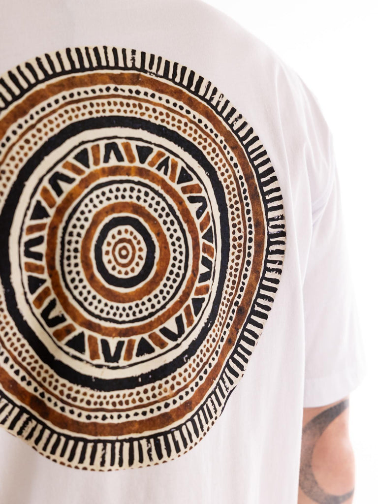 T-shirt uomo bianca stampa etnica TSR NAPOC BIANCO TOOCO 