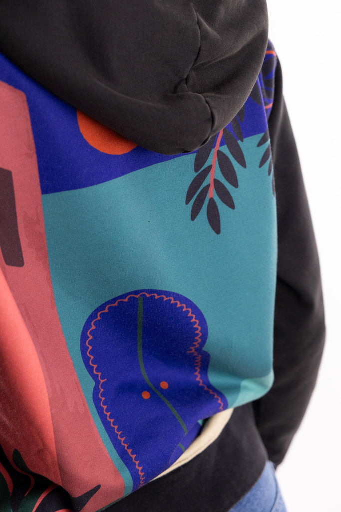 Felpa full zip con cappuccio nera TOCOW HFZ CASABLANCANERO TOOCO 