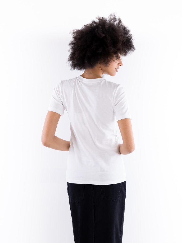 T-shirt donna  liquid mouse bianca BUS25505 155 BRAND UNIQUE 