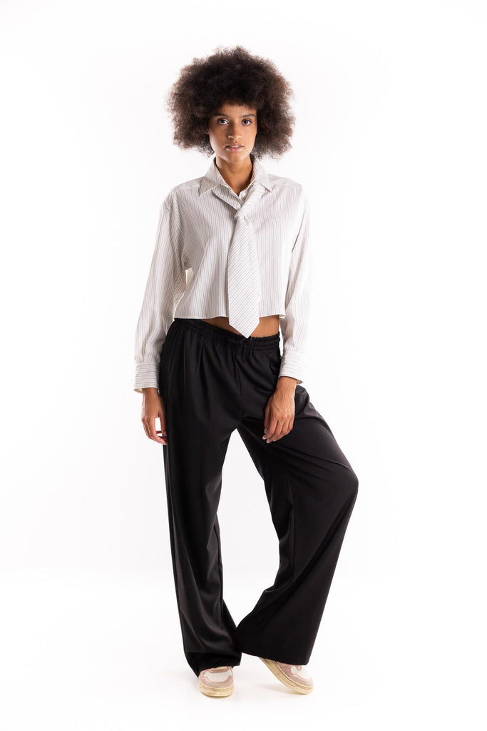 Camicia crop Duke bianca 2523116151200 003BIANCA MARELLA 