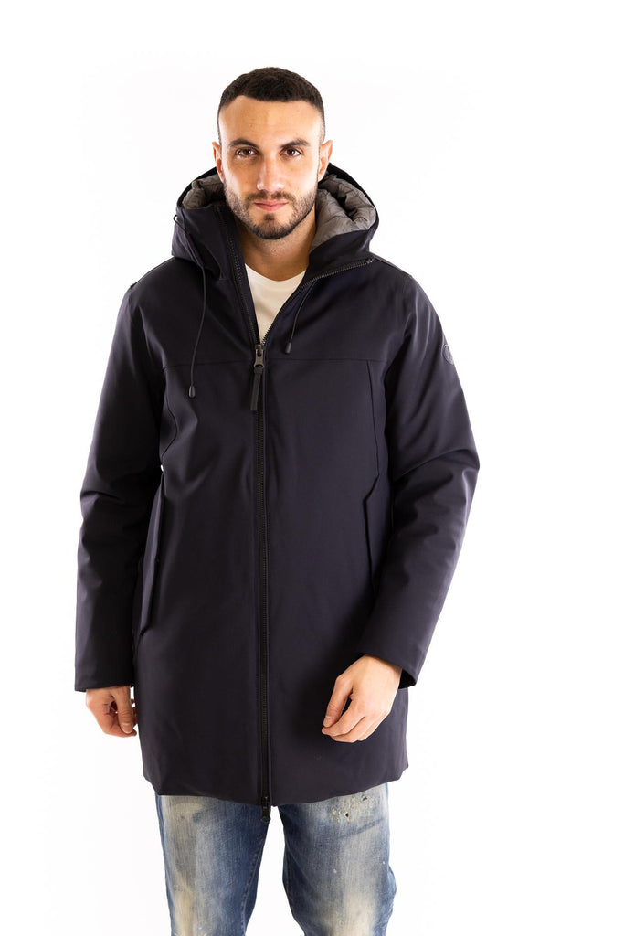 Piumino tecnico lungo Mitake blu MITAKE PM981BLU PEOPLE OF SHIBUYA 