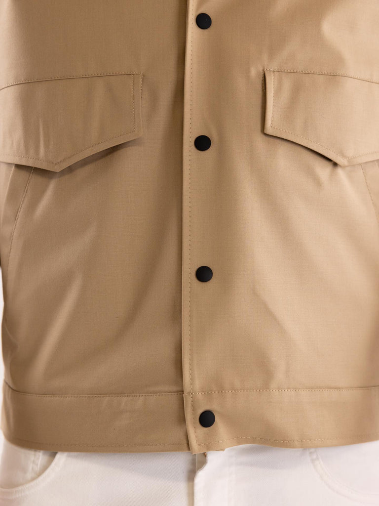 Caban uomo in tessuto cammello S2S5CT00J013 470 OUTFIT 