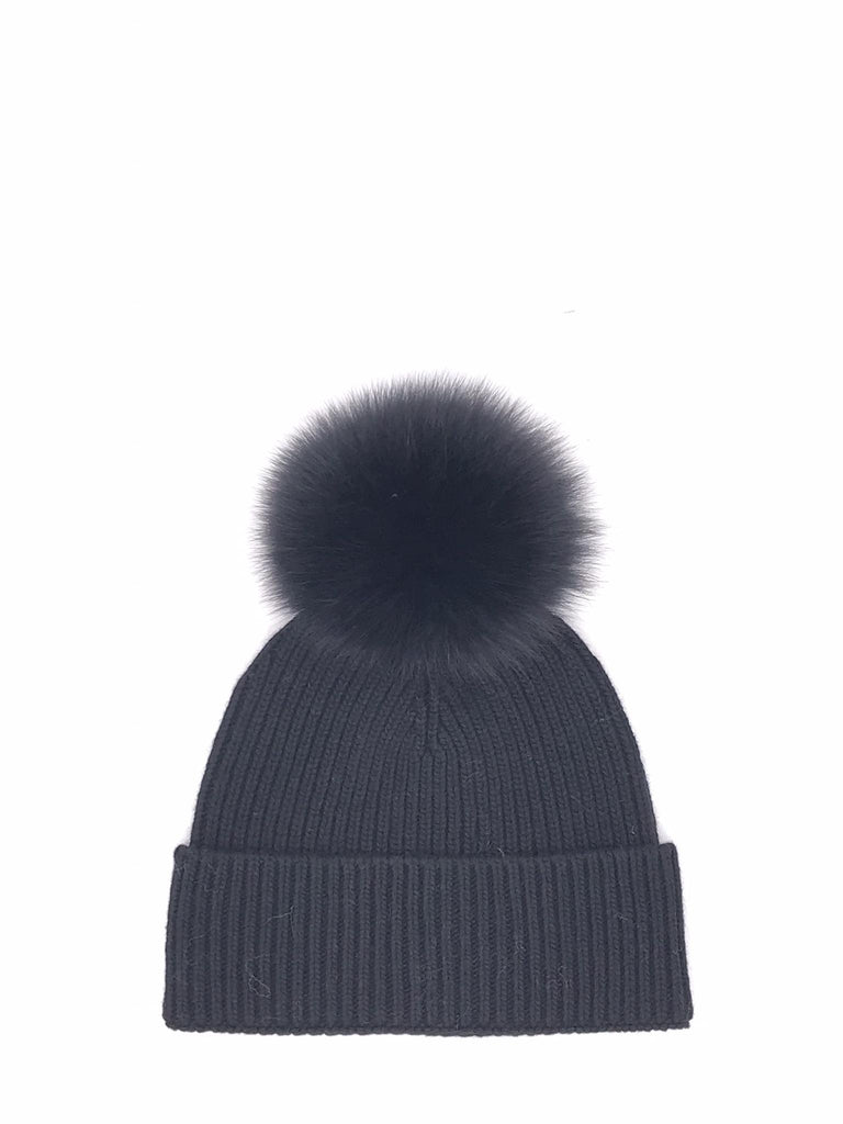 Berretto in maglia nero con pon pon F1 NERO FRAME 