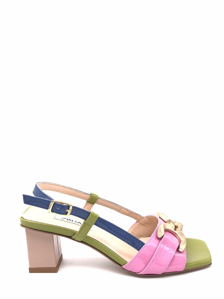Sandalo Naomi in vernice multicolor 2700 MULTICOLOR ZULIAN 