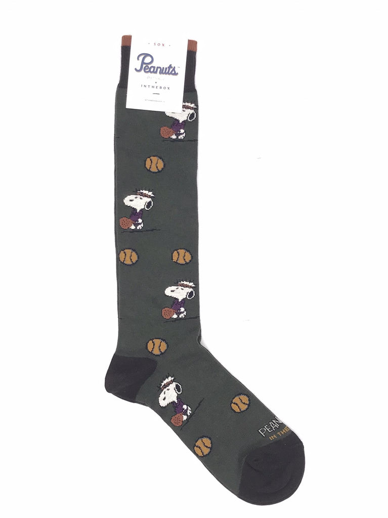 Calzini snoopy paddle ball allover militare FW250014 VERDE MILITARE IN THE BOX 