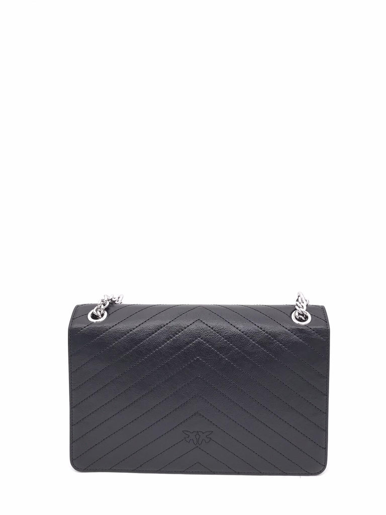 Borsa love one classic light nero wrinkle 106174 A2JCNERO PINKO 