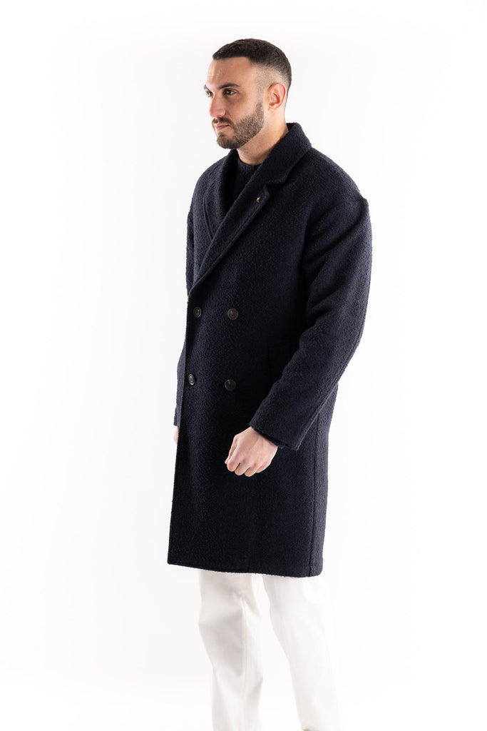 Cappotto over blu OF1F2W4K008 BLU OUTFIT 