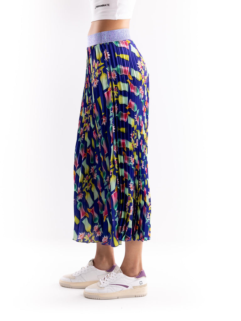 Gonna Lili plissettata fantasia cocktail LILI 8MULTICOLOR IL THE' DELLE 5 