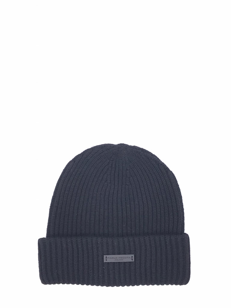 Berretto in maglia nero 3040 NERO PAOLO PECORA 