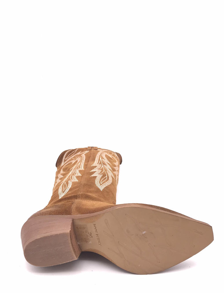 Texano alto in crosta cuoio DX217B CUOIO METISSE 