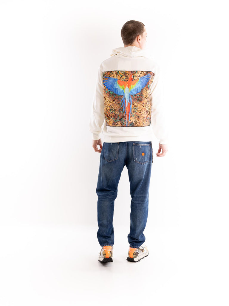 Felpa uomo con stampa Manara damascata HOODIE/MAN ARABIANCO BASTILLE 