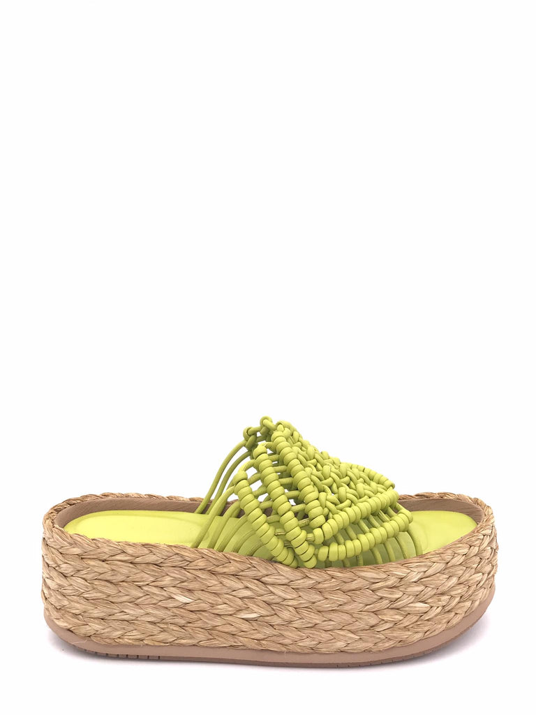 Ciabatta con zeppa Erlea verde lime 412359 VERDE PALOMA BARCELO' 