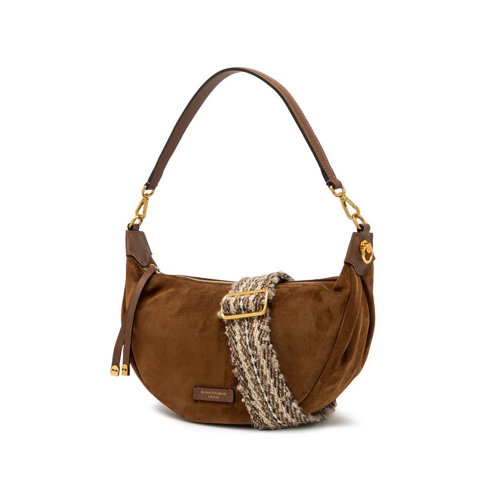Borsa Aisha in camoscio cognac BS12050 COGNAC GIANNI CHIARINI 