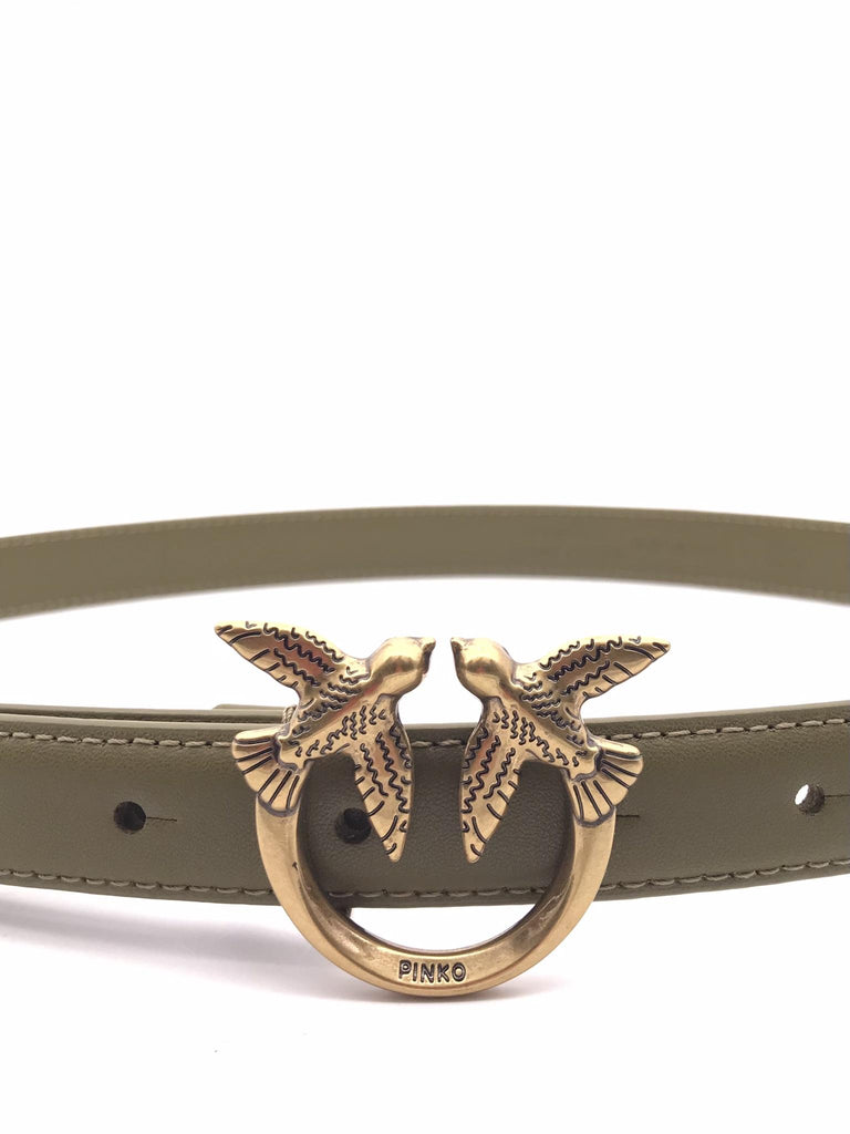 Cintura love berry h2 verde militare 100143 A0F1VERDE MILITARE PINKO 
