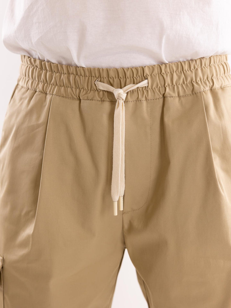 Pantalone uomo cargo beige OF1S2S56P015 166 OUTFIT 
