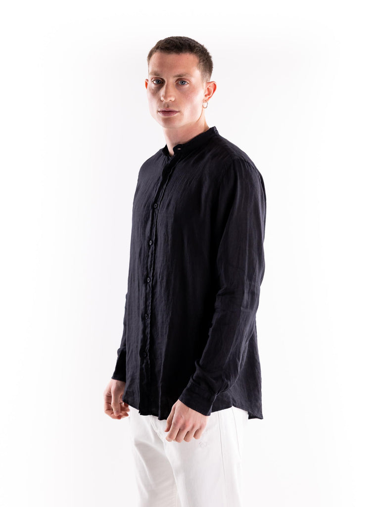 Camicia uomo  in lino nero PRIMULA 554NERO PORTOFIORI 