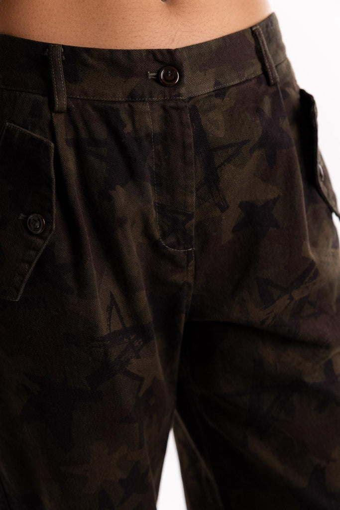 Pantalone cargo camouflage BUW25022 CAMOUFLAGE BRAND UNIQUE 