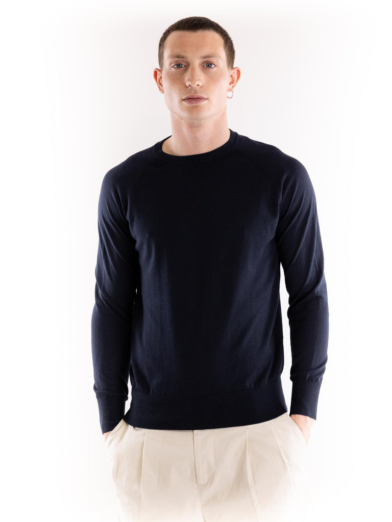 Maglia girocollo Hidoi blu HIDOI 790BLU PEOPLE OF SHIBUYA 