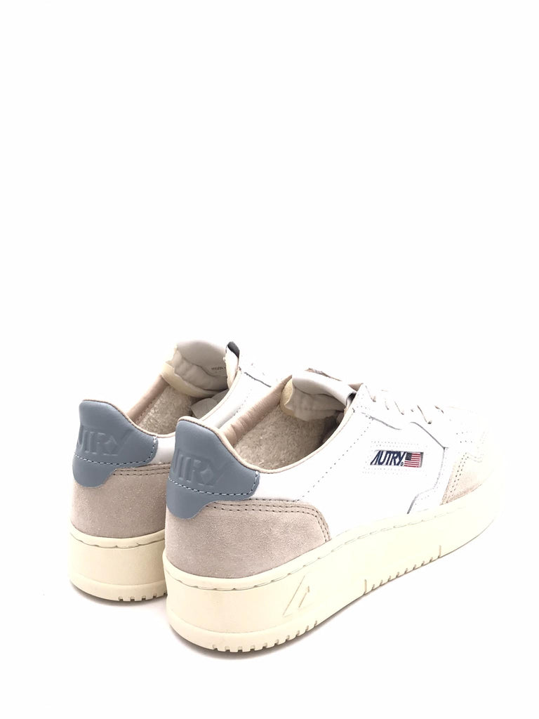 Sneakers medalist low woman in pelle e suede bianca-azzurra AULW-LS79 BIANCA-AZZURRA AUTRY 