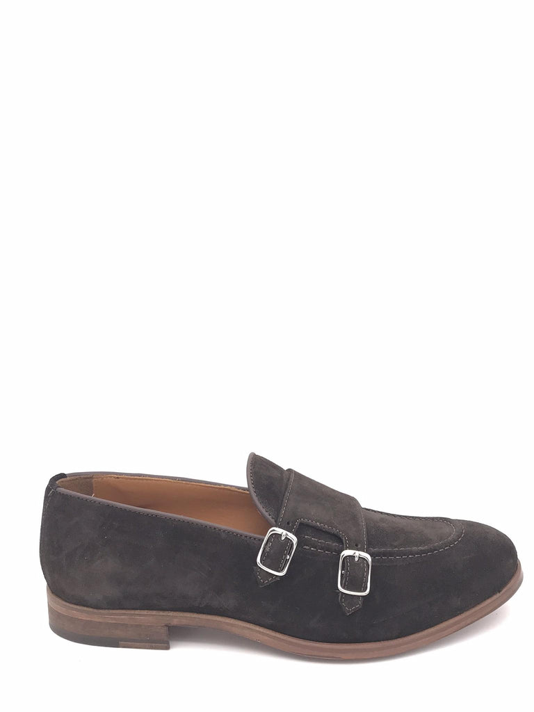 Mocassino Douglas doppia fibia in camoscio marrone DOUGLAS/F MARRONE ZULIAN 