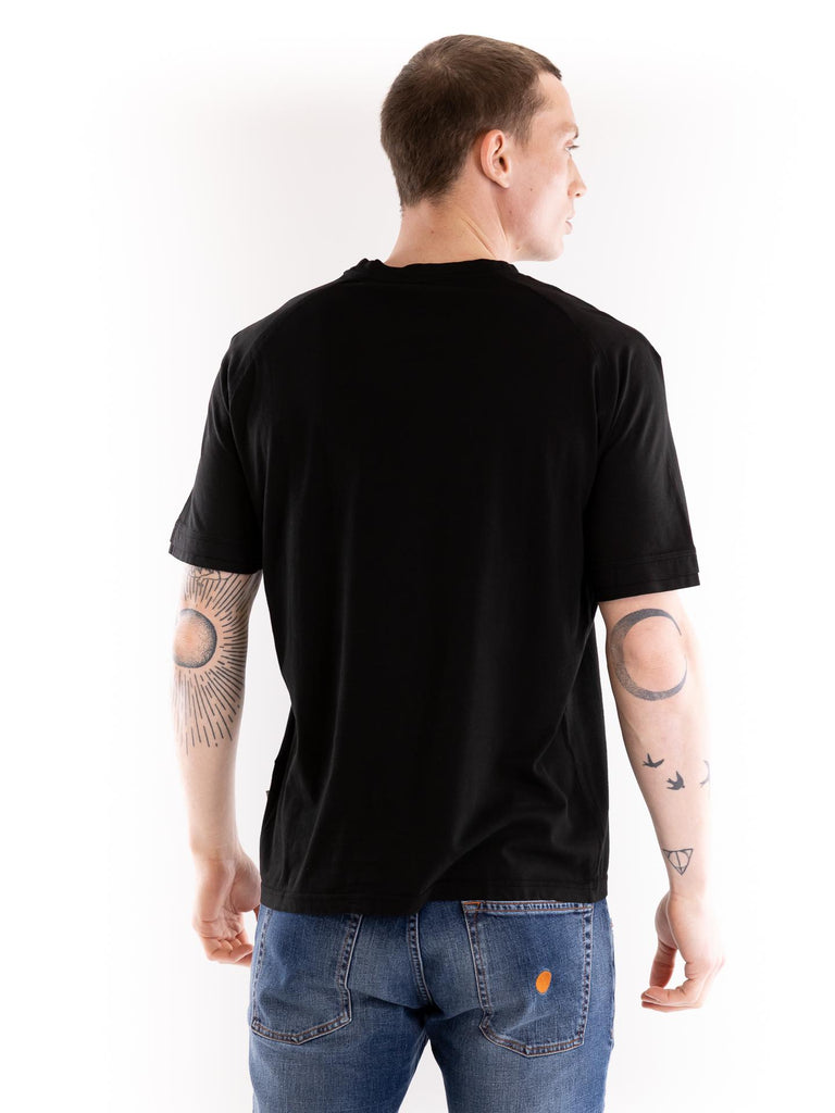 T-shirt uomo jersey nera F041 40379000 PAOLO PECORA 