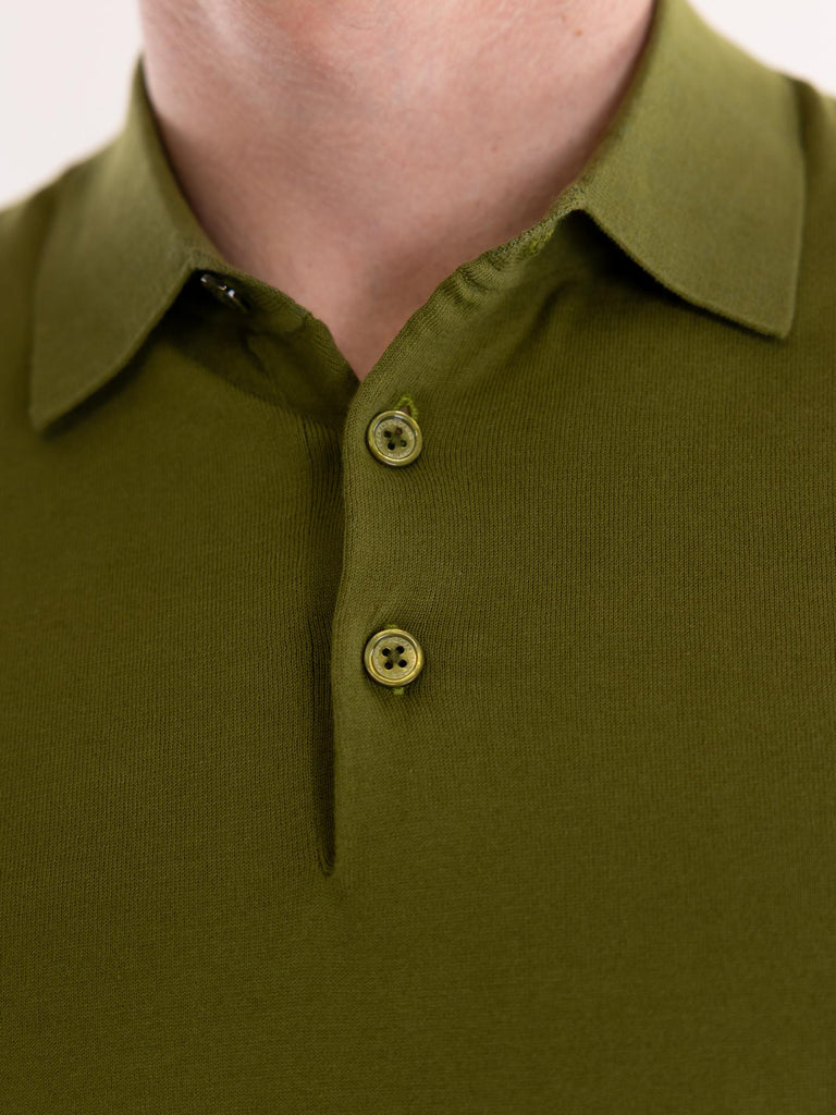 Maglia polo uomo oliva A007 F1005360 PAOLO PECORA 