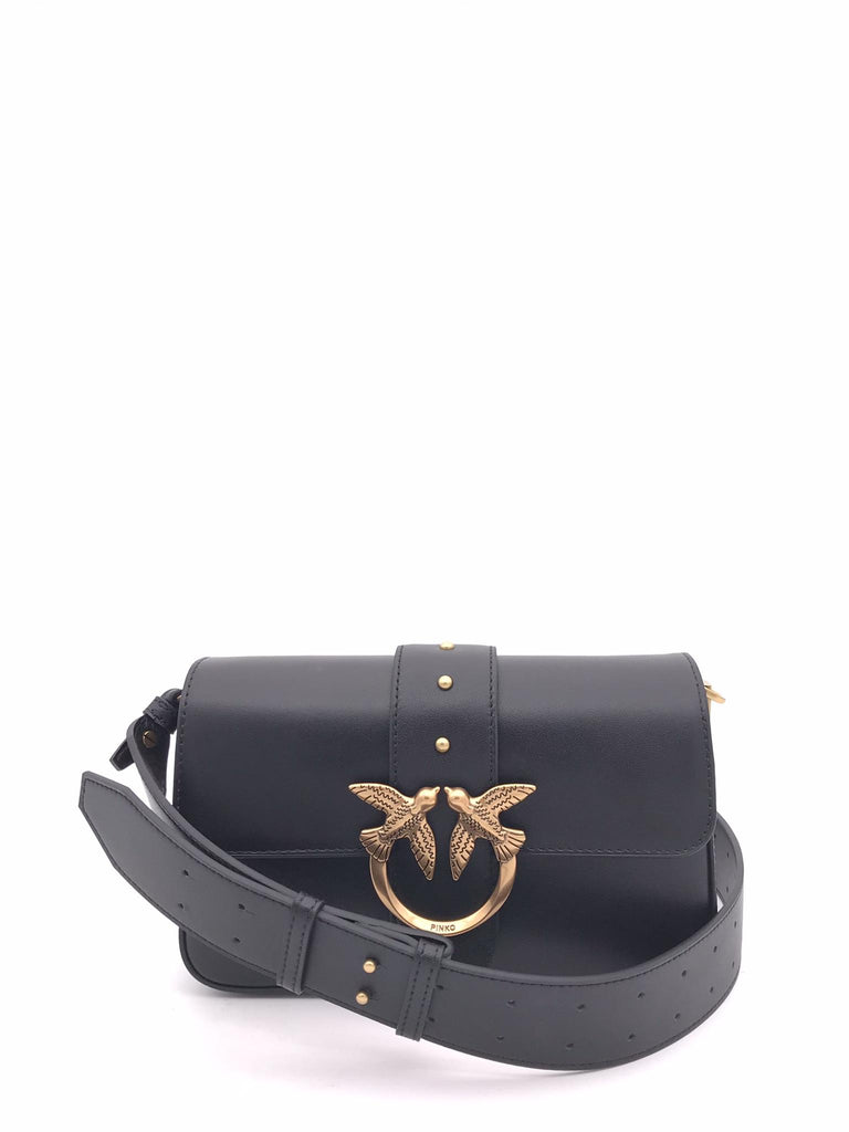 Borsa love one mini slouchy nera 104340 A0QONERO PINKO 