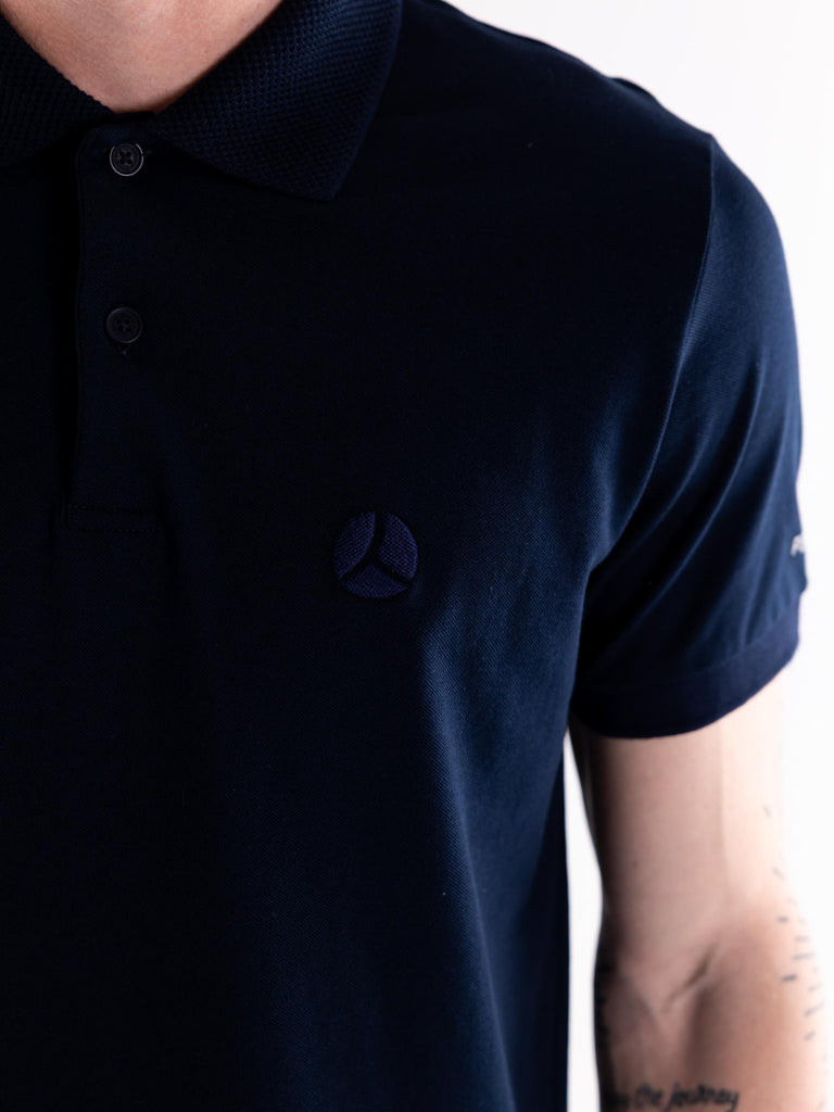 Maglia polo in cotone blu PM888 BLU PEOPLE OF SHIBUYA 