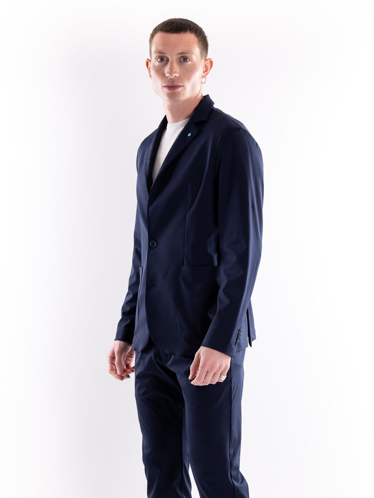 Giacca uomo in tessuto tecnico blu SEIWA BLU PEOPLE OF SHIBUYA 