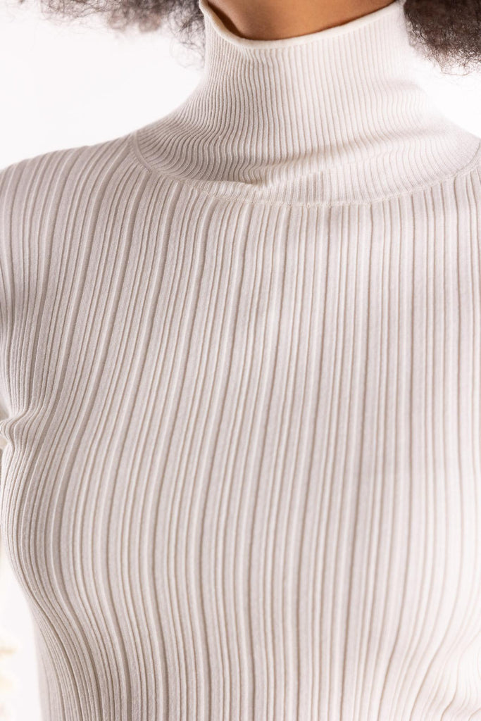Maglia Iato lupetto a costine panna 2523366092200 003PANNA MARELLA 