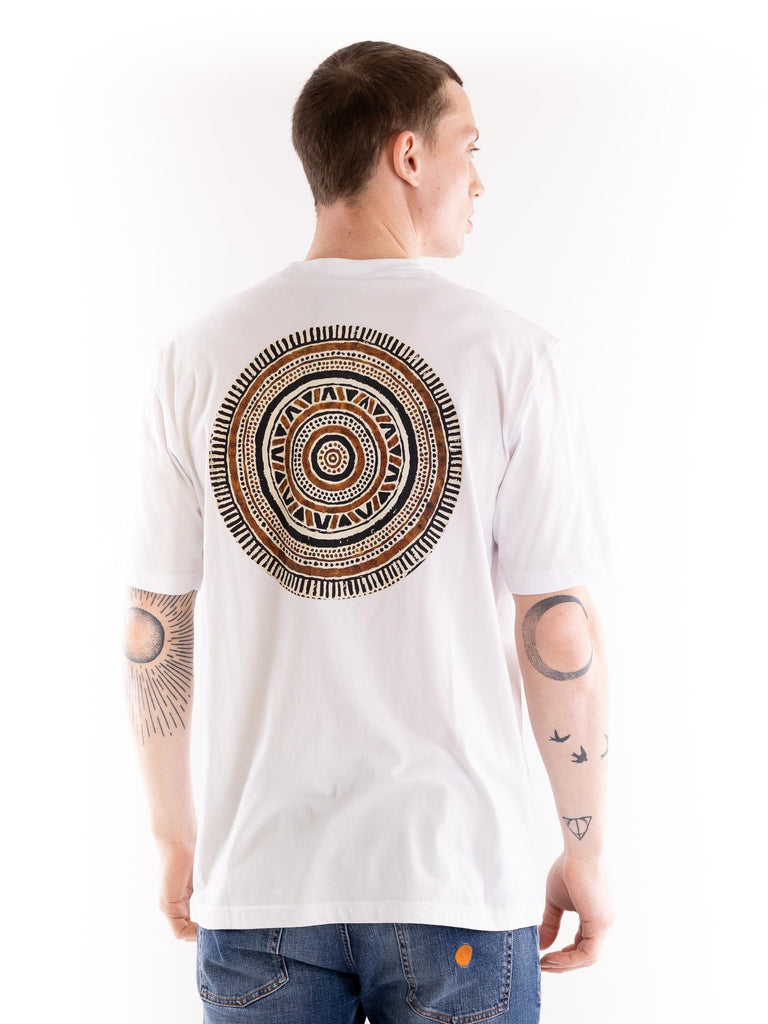 T-shirt uomo bianca stampa etnica TSR NAPOC BIANCO TOOCO 