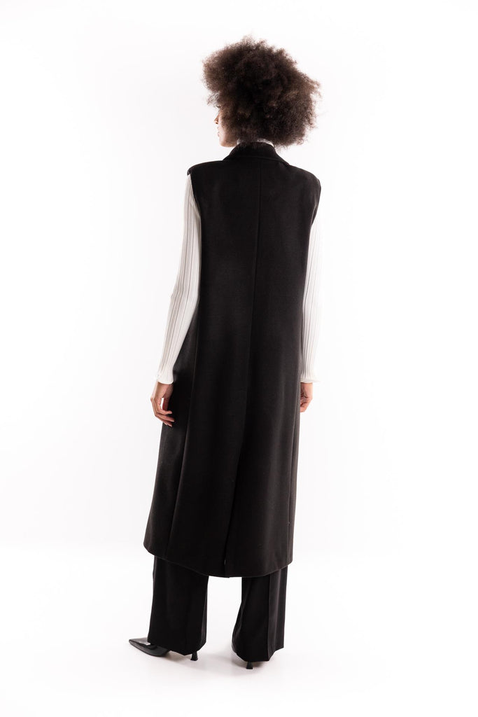 Cappotto smanicato nero 15102 NERO 5 PROGRESS 