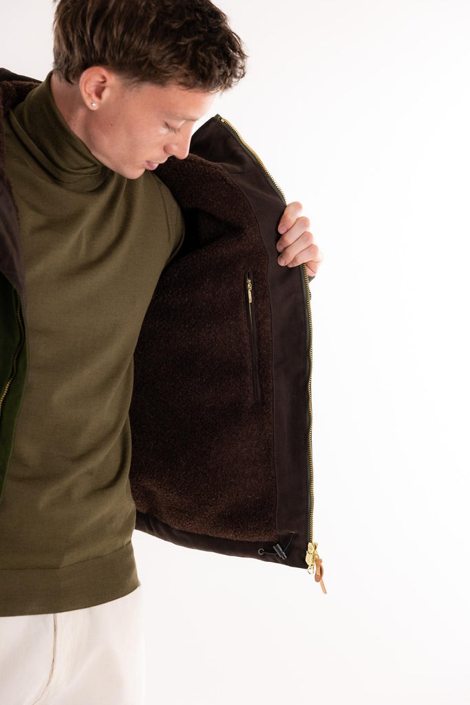 Blazer coat verd 7066WX VERDE MANIFATTURA CECCARELLI 