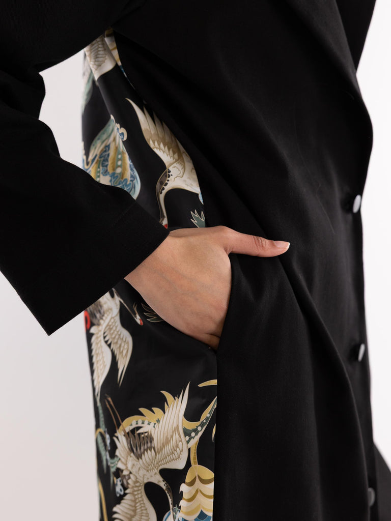 Trench donna fake nero BUS25749 NERO BRAND UNIQUE 