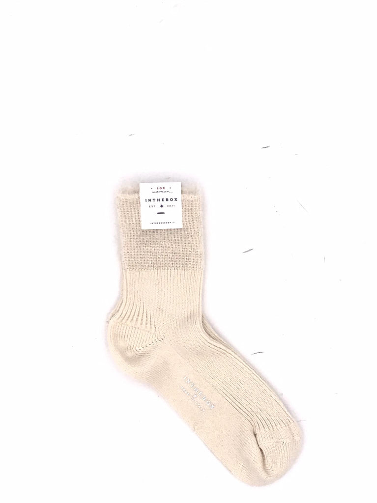 Calzino corto mohair basic panna FW250105 PANNA IN THE BOX 