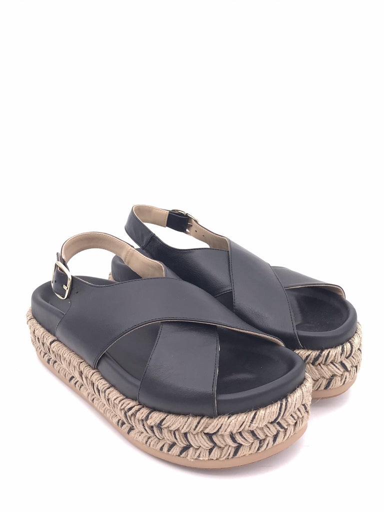 Sandalo Francia in nappa nera 24-2705 NERO PALOMA BARCELO' 